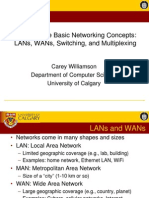 Some Basic Networking Concepts: Lans, Wans, Switching, and Multiplexing