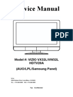 Vizio Vw32l HDTV Service Manual