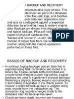 Backup & Recovery