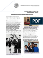 Nota Informativa Aniversario Oro Primaria