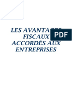 Les Avantages Fiscaux Accordés Aux Entreprises PDF