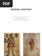 General Anatomy: Dr. Thontowi Djauhari NS, Mkes Fakultas Kedokteran Universitas Muhammadiyah Malang