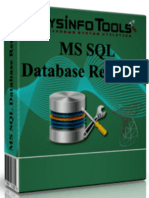 MS SQL Database Recovery