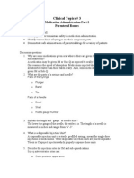 Administering Parenteral Medication