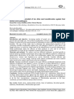 The Antimicrobial Potential of Ten Often Used Mouthwashes Against Four Dental Caries Pathogens