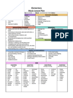 Elementary Music Lesson Plan Template