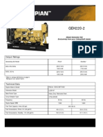 Caterpillar Olympian GEH 220-2 - Technical Sheet