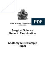 Exm 2011-07-25 Final Anatomy Practice MCQ Questions 2