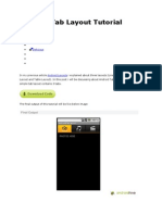 Android Tab Layout Tutorial