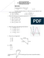 MCR3U Exam Review 2013