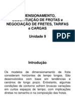 Unidade 9 Dimensionamento e Substituição de Frotas