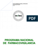 Programa Nacional de Farmacovigilancia