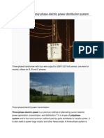 Three Phase Electric Power Distribution System