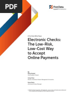 Electronic Checks ICA WP