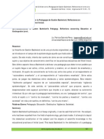 La Reforma de Si Mismo en La Pedaggía de Bachelard