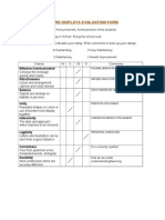 Group5 Board Displays Evaluation Form