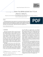 Hardening Mechanism of An Alkaline-Activated Class F Fly Ash