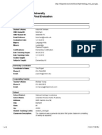 Student Teaching Final Evaluation