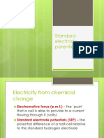 Standard Electrode Potentials Presentation