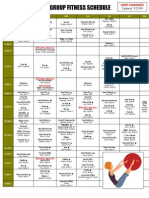 Treehouse Athletic Club Group Fitness Schedule