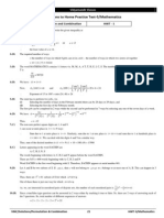 Solutions To Home Practice Test-5/Mathematics: Permutation and Combination HWT - 1