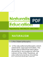 Naturalism in Education Report