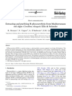 Extracting and Purifying R-Phycoerythrin From Mediterranean Red Algae Corallina Elongata Ellis & Solander