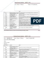 Technical Session Schedule - EEE