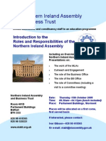 Northern Ireland Assembly and Business Trust - Roles and Responsibilities of The NI Assembly