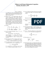 1997, Putnam Competition, Mathematics