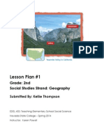 Lesson Plan #1: Grade: 2nd Social Studies Strand: Geography