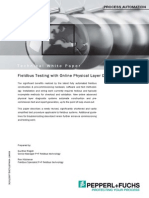 Technical White Paper: Fieldbus Testing With Online Physical Layer Diagnostics