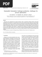 Sustainable Fermentative Hydrogen Production: Challenges For Process Optimisation