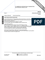 Additional Mathematics 2010 November Paper 22