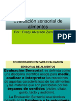 Evaluación Sensorial de Alimentos