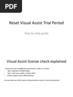 Reset Visual Assist Trial Period