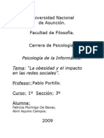 Trabajo Practico de Informática. "La Obesidad y El Impacto en Las Redes Sociales"