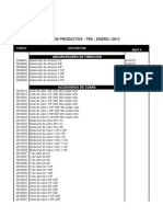 Trs Partes Lista de Productos