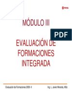 Modulo III Evaluacion de Formaciones Integrada