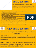 Environmental and Occupational Health & Safety Policy