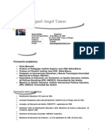 Curriculum Vitae Profesor Miguel Angel Tanos