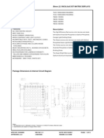 58Mm (2.3 Inch) 8X8 Dot Matrix Displays