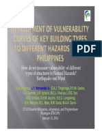 Development of Vulnerability Curves of Key Building Types To Different Hazards in The Philippines