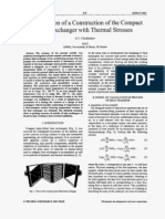 Of of The Heat: Optimization A Construction Compact Exchanger Themal Stresses