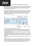 Costing Inventory Through FIFO