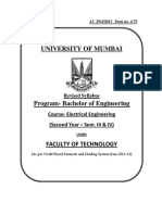 4.75 S.E. Electrical Engineering Syllabus of Mumbai University