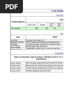 Cost Estimate Spreadsheet: Your Building Details