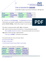 Adjectives - Ending - in - Ed and - Ing