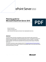 Planning Guide For Sharepoint 2010