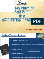 Indian Premier League (Ipl) INA Accounting Perspective: Sumat Singhal